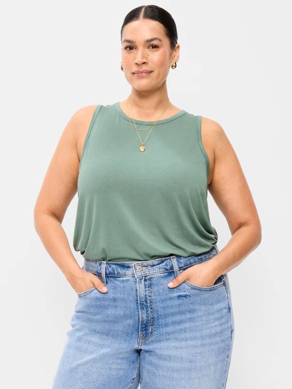 Old Navy Luxe stretchy sleeveless shirt